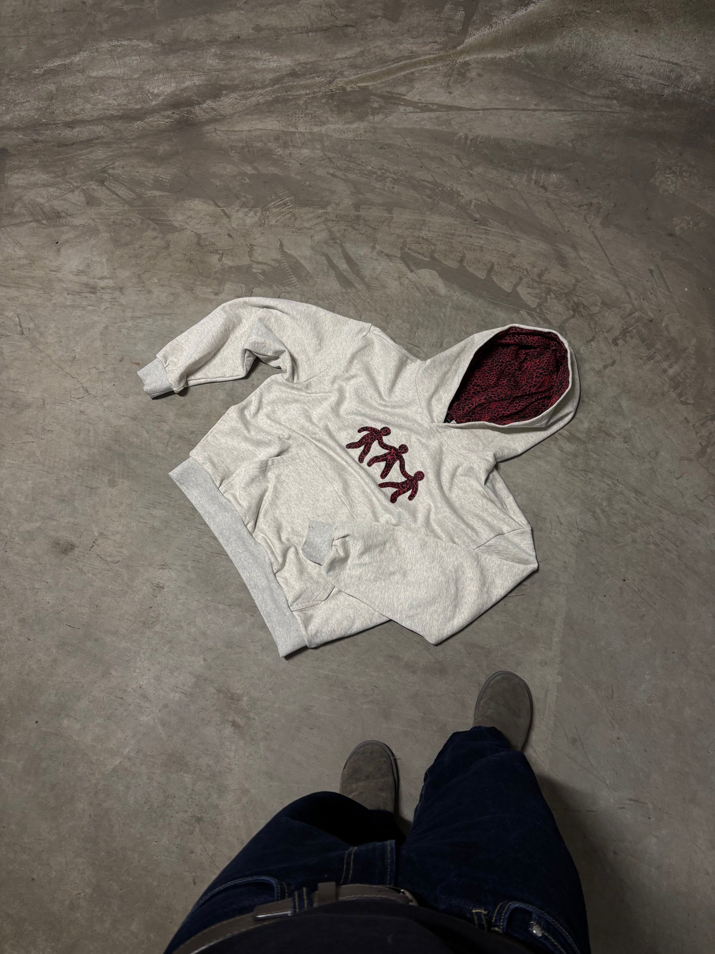 THE 3-MAN HOODIE (GREY)